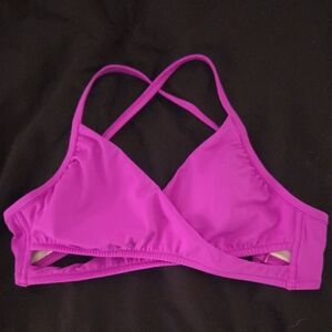 PINK Victoria's Secret Purple Cross-Back Bikini Top